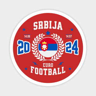 Serbian 2024 Soccer Fan Magnet